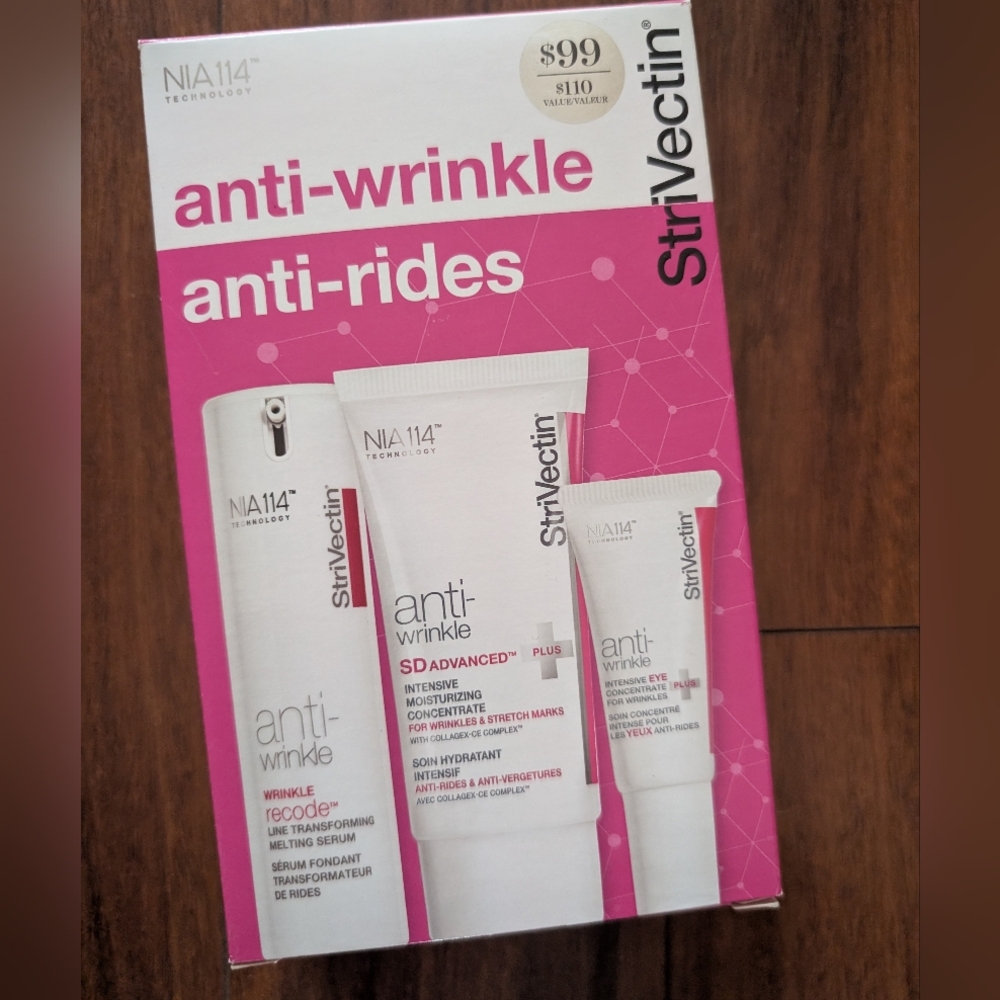 StriVectin Anti-Wrinkle Skincare Set Brand New Set Of Three
